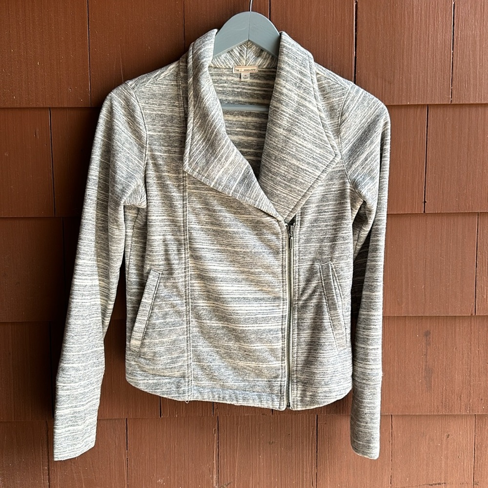 GAP Moto-Style Fitted Cotton Jacket- Size XS